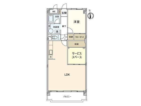 小町パークマンション 間取図(平面図) 間取図(平面図)