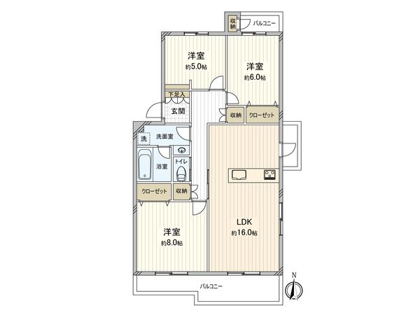 鈴が峰第4住宅 4号棟 間取図(平面図) 間取図(平面図)