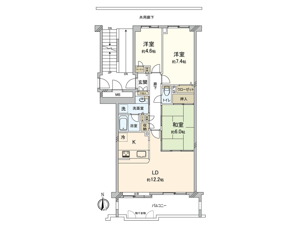 井口台パークスクエア B棟 間取図(平面図) 間取図(平面図)