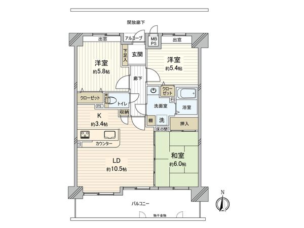 サンヴェール海老園 間取図