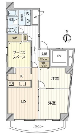 リージェントパーク廿日市駅前 間取図(平面図)