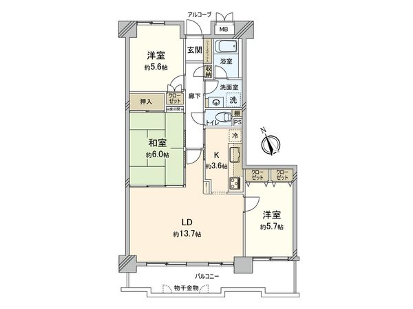 ダイアパレス皆賀 間取図(平面図) ダイアパレス皆賀 間取図(平面図)