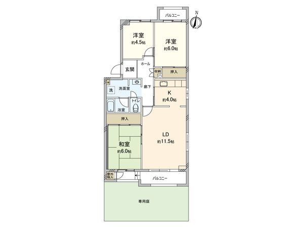 鈴が峰第4住宅 13号棟 間取図(平面図) 鈴が峰第4住宅 13号棟 間取図(平面図)