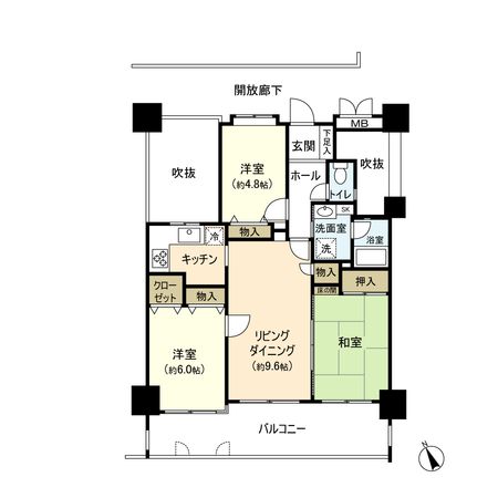 五日市ヒューマンズ 間取図(平面図) 五日市ヒューマンズ 間取図(平面図)