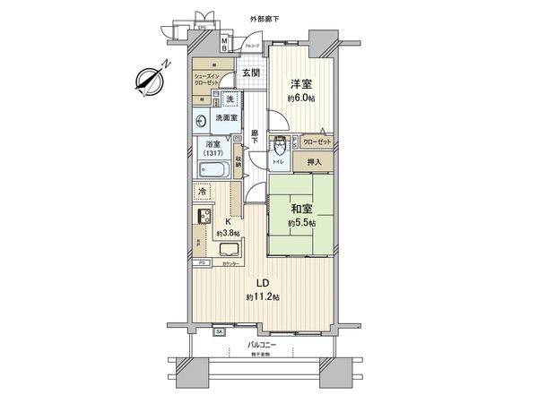 サーパスシティ呉駅前 間取図(平面図)