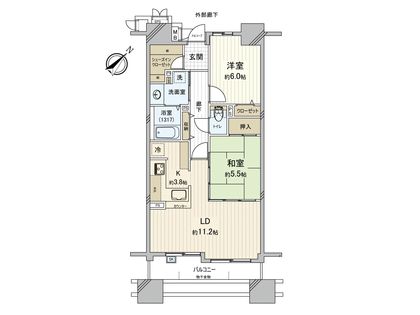 サーパスシティ呉駅前 間取図(平面図)