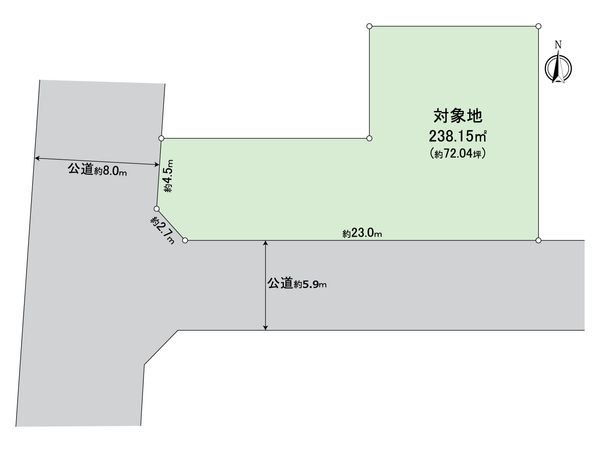 大供一丁目土地 区画図 大供一丁目土地 区画図