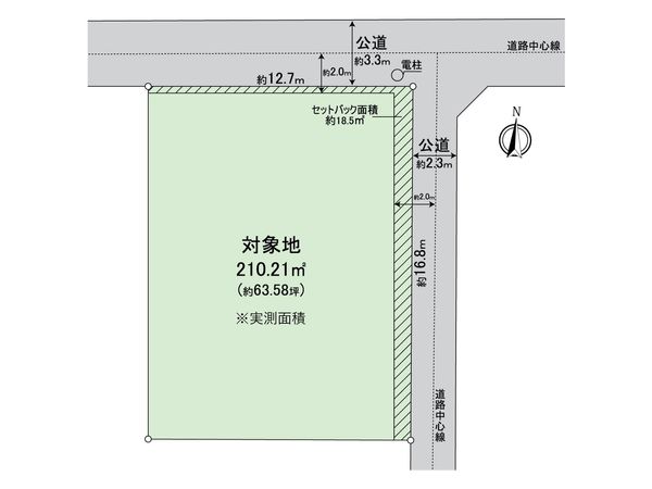 伊島町一丁目土地 区画図