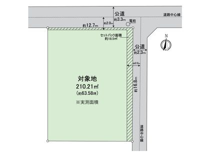 伊島町一丁目土地 区画図