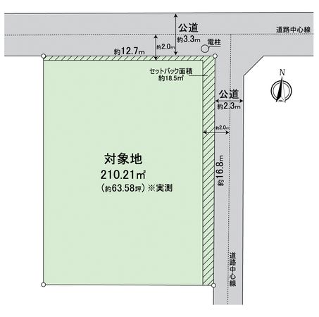 伊島町一丁目土地 区画図