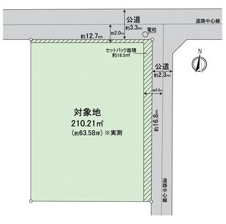 伊島町一丁目土地 区画図