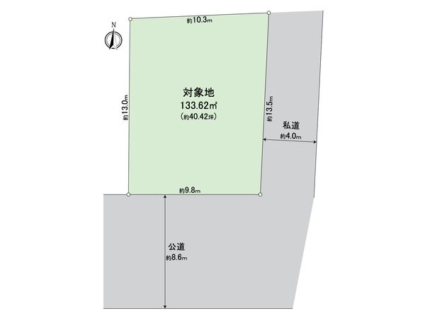 津島福居一丁目土地 区画図 津島福居一丁目土地 区画図