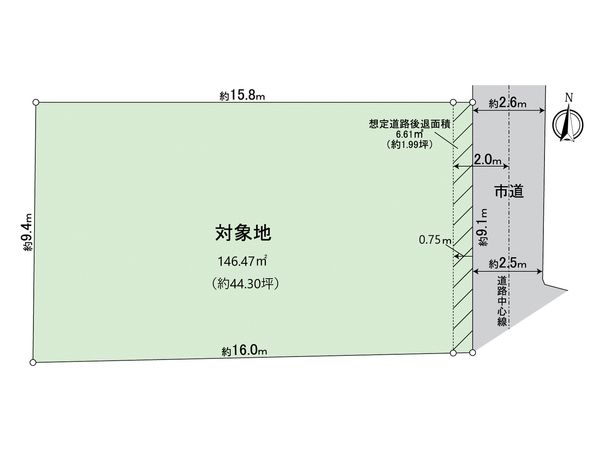 伊福町三丁目土地 区画図