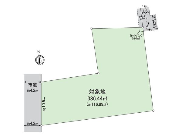 門田屋敷一丁目土地 区画図