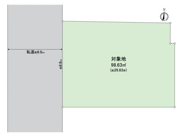 津島京町二丁目土地 区画図 津島京町二丁目土地 区画図