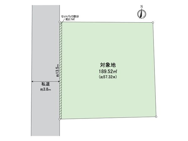南方二丁目土地 区画図 南方二丁目土地 区画図