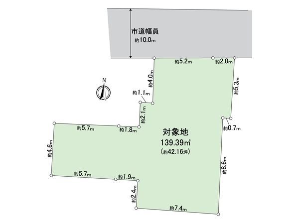 田町二丁目土地 区画図