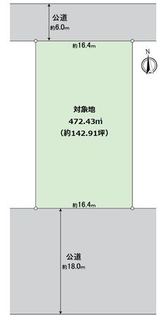 西大寺松崎土地 区画図