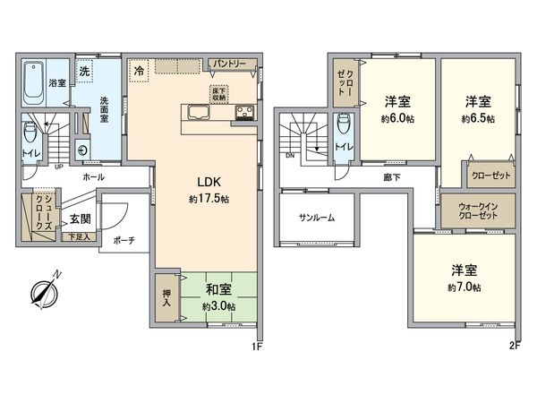 平井新築 間取図(平面図) 平井新築 間取図(平面図)
