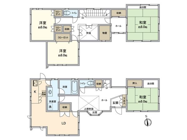 築港緑町三丁目戸建 間取図(平面図) 築港緑町三丁目戸建 間取図(平面図)