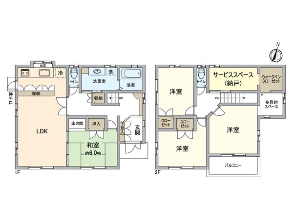津高台四丁目戸建 間取図(平面図) 津高台四丁目戸建 間取図(平面図)
