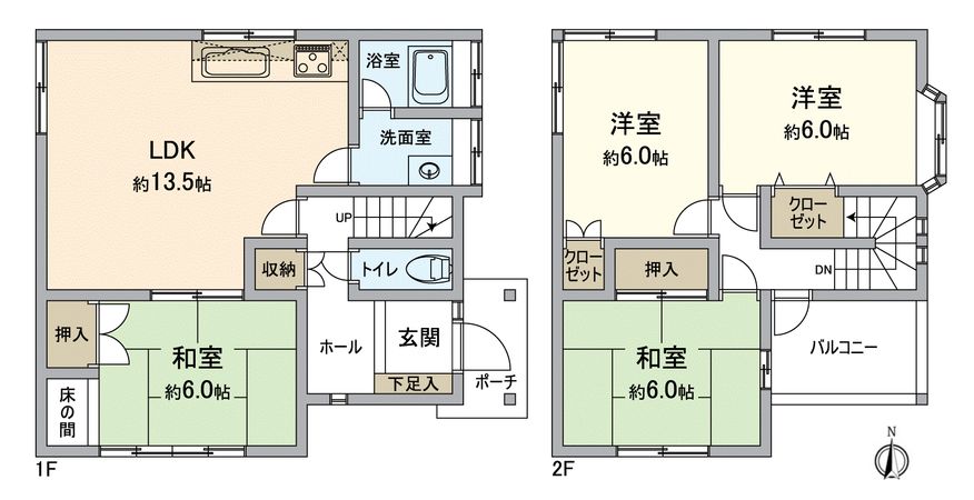 米田戸建 間取図(平面図) 間取図(平面図)