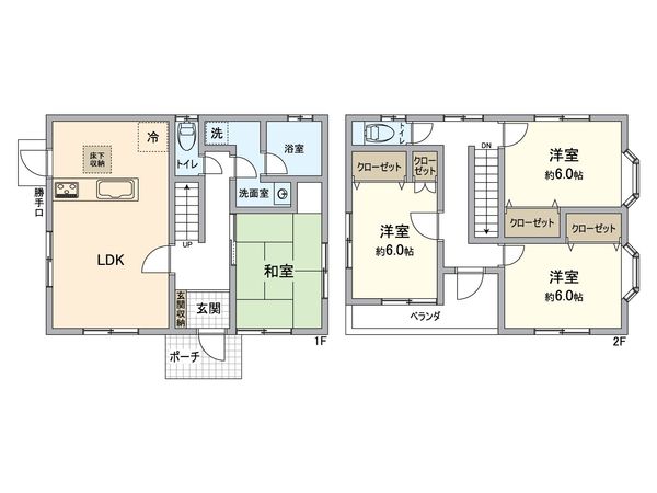 小山戸建 間取図(平面図) 小山戸建 間取図(平面図)