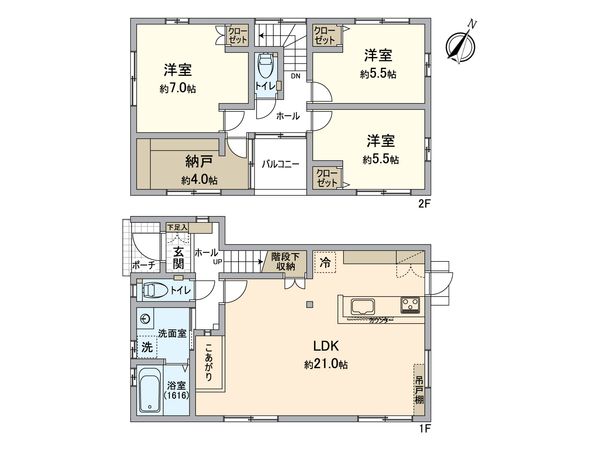 藤崎戸建 ファミリーにおすすめの3LDK。寝室やお子様のお部屋など分けて使うことができます。
