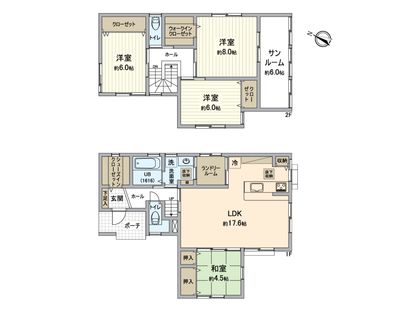 原尾島二丁目新築戸建 便利な全居室収納スペース付！2024年8月完成予定のオール電化住宅です。