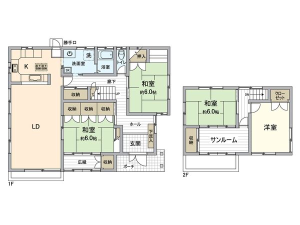 海吉戸建 間取図(平面図)