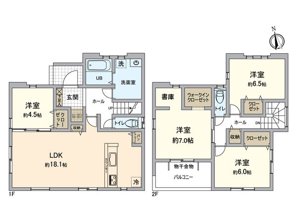 藤原西町二丁目新築 間取図(平面図)