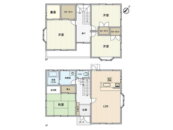 城東台南一丁目戸建 間取図(平面図)