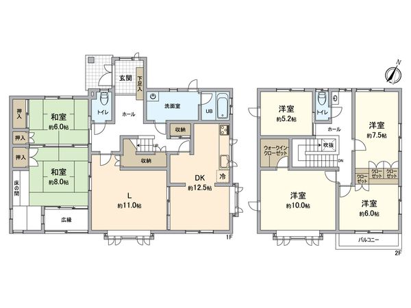 桜が丘西九丁目戸建 間取図(平面図) 桜が丘西九丁目戸建 間取図(平面図)