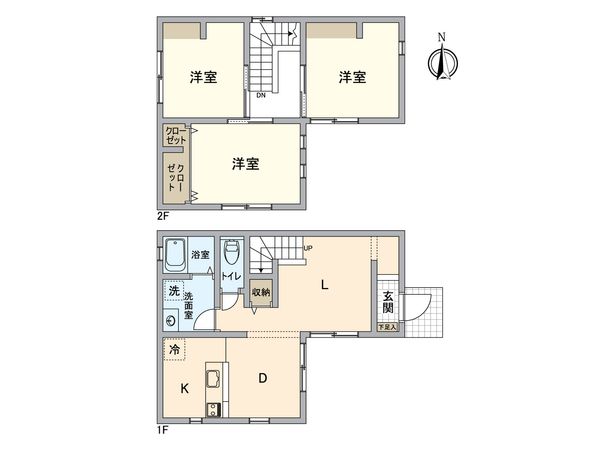 宍甘戸建 間取図(平面図)