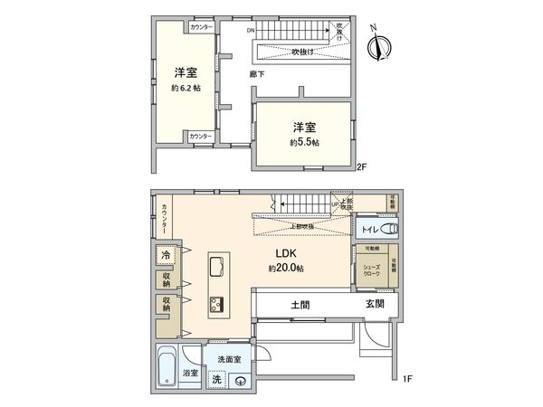 益野町戸建 間取図(平面図)