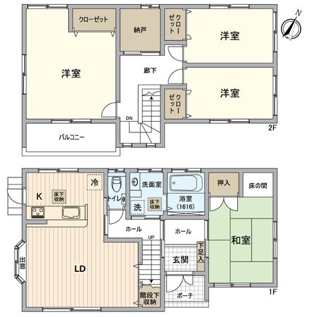 大福戸建 間取図(平面図) 大福戸建 間取図(平面図)