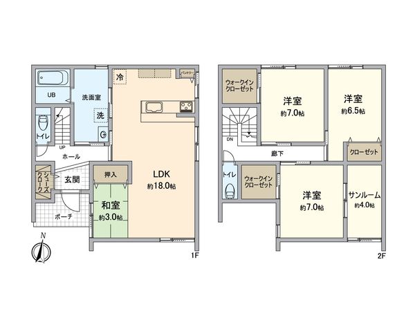 下伊福西町新築 間取図(平面図) 下伊福西町新築 間取図(平面図)