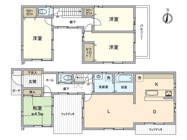 伊福町三丁目戸建 間取図(平面図) 伊福町三丁目戸建 間取図(平面図)