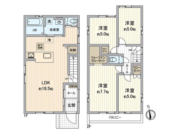 四御神新築 間取図(平面図) 四御神新築 間取図(平面図)