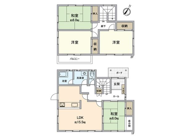 桑野戸建 間取図(平面図)