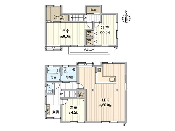 芳泉四丁目戸建 間取図(平面図)