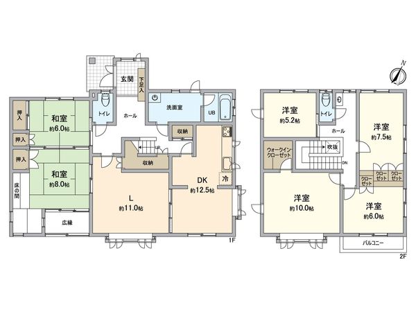 桜が丘西九丁目戸建 間取図(平面図) 間取図(平面図)