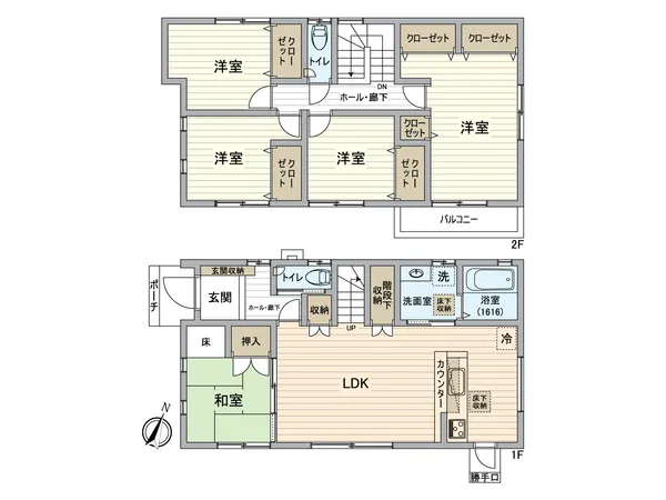 5LDKのオール電化住宅です。