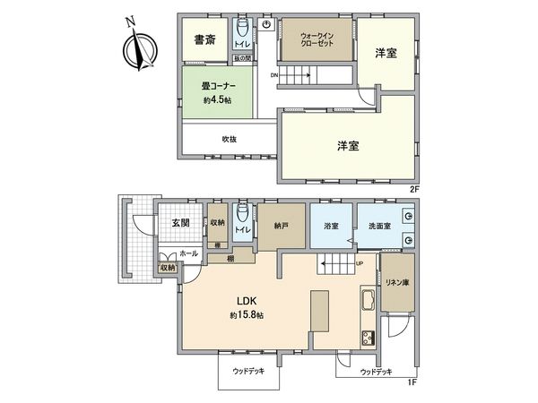 倉富戸建 間取図(平面図) 倉富戸建 間取図(平面図)