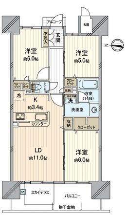ロイヤルガーデンシティ桑田町 間取図(平面図) ロイヤルガーデンシティ桑田町 間取図(平面図)