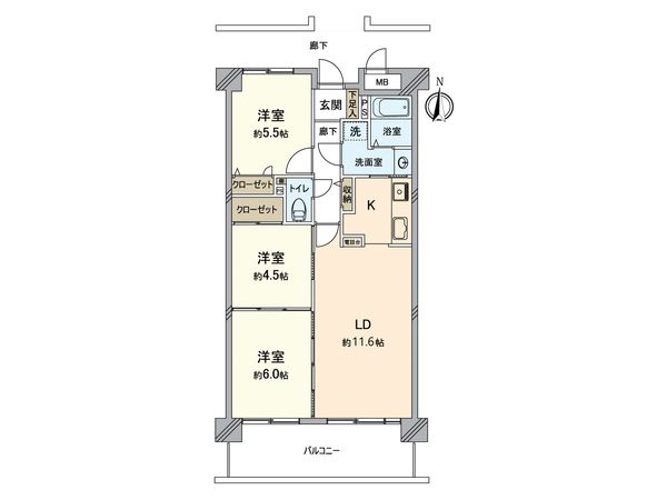 藤和中島田ハイタウン 間取図(平面図) 藤和中島田ハイタウン 間取図(平面図)