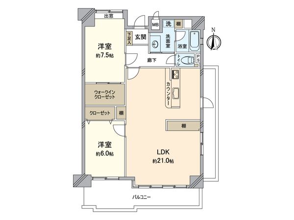 セレスト東島田 間取図(平面図)