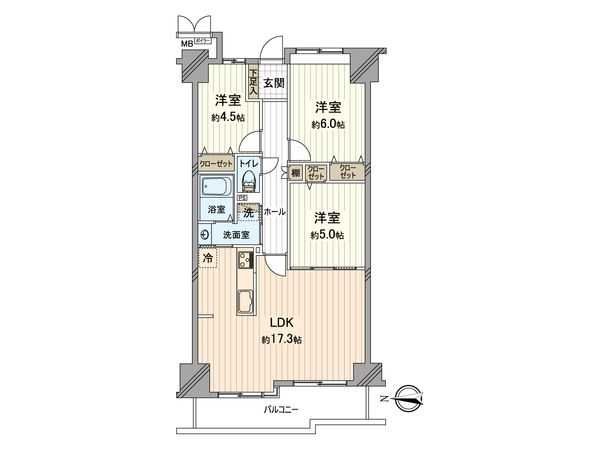 サーパス東古松通り 間取図(平面図) サーパス東古松通り 間取図(平面図)