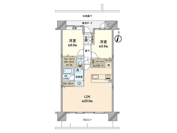 ビ・ウェル東古松 間取図(平面図)