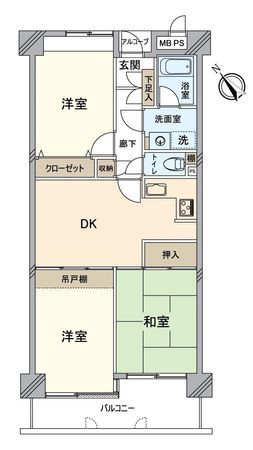 ライオンズマンション神田町 間取図(平面図)